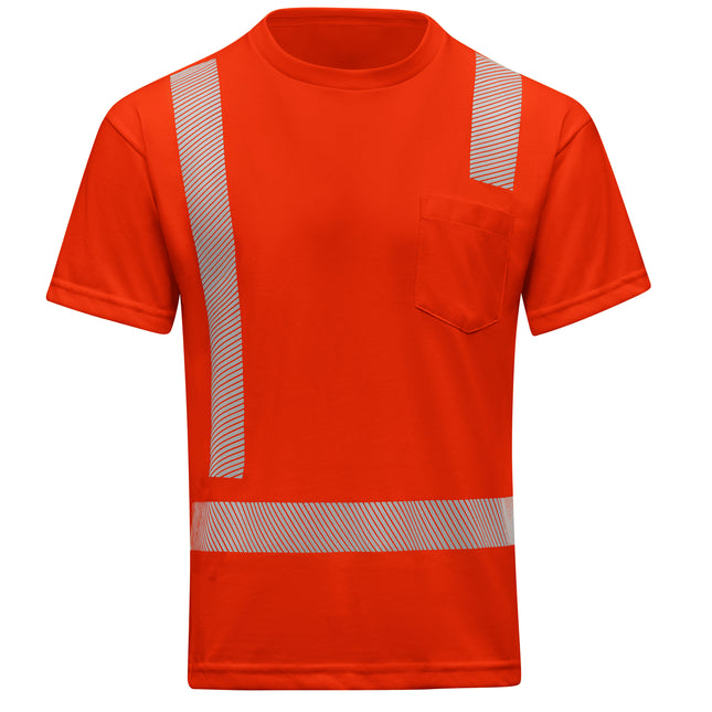 Red Kap® Hi-Visibility Short Sleeve Performance Core Tee, Type R, Class 2 / SK25OV