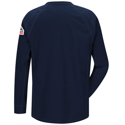 Bulwark® iQ Series® Comfort Knit Men's FR Long Sleeve T-Shirt / QT32DB