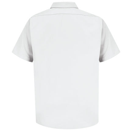 Red Kap® Men's Short Sleeve Specialized Pocketless Polyester Work Shirt / SS26WH