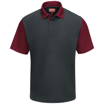 Red Kap® Men's Short Sleeve Performance Knit® Color-Block Polo / SK56CU