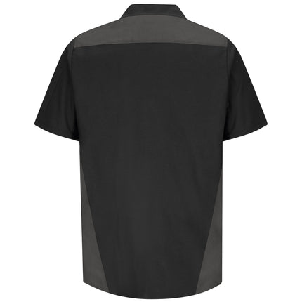 Red Kap® Men's Short Sleeve Tri-Color Shop Shirt / SY28BC
