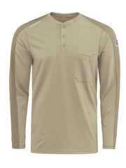 Bulwark® Men's Flex Knit Henley / STL2KH