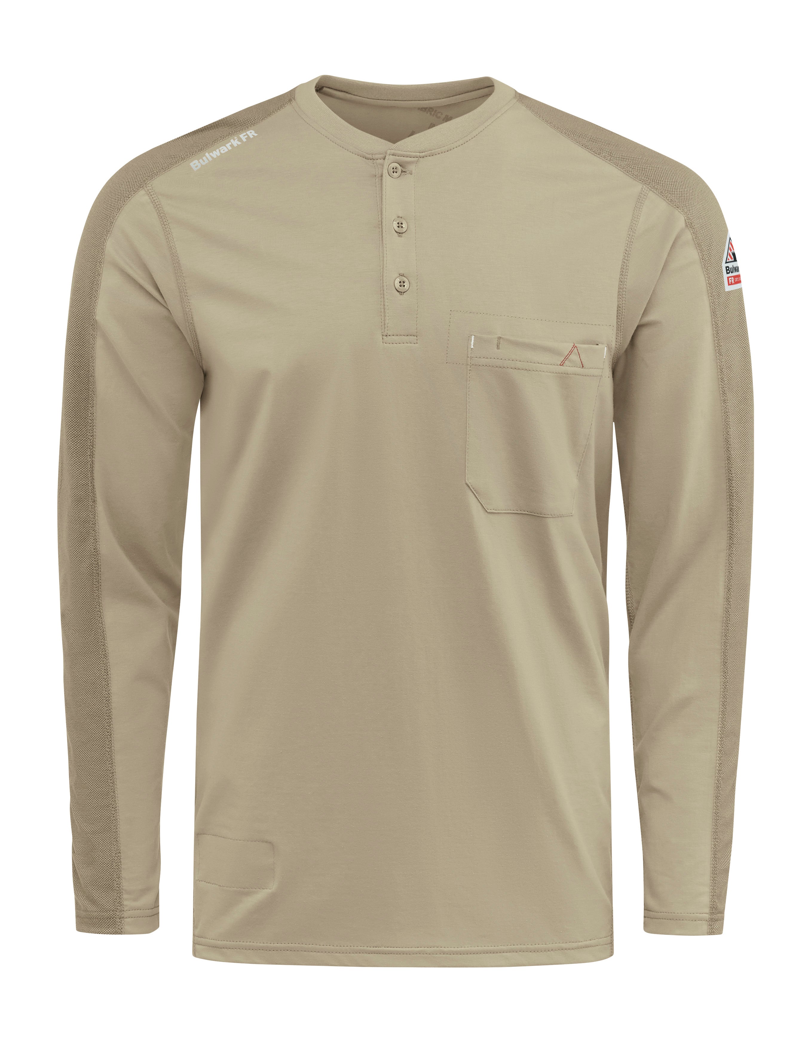 Bulwark® Men's Flex Knit Henley / STL2KH