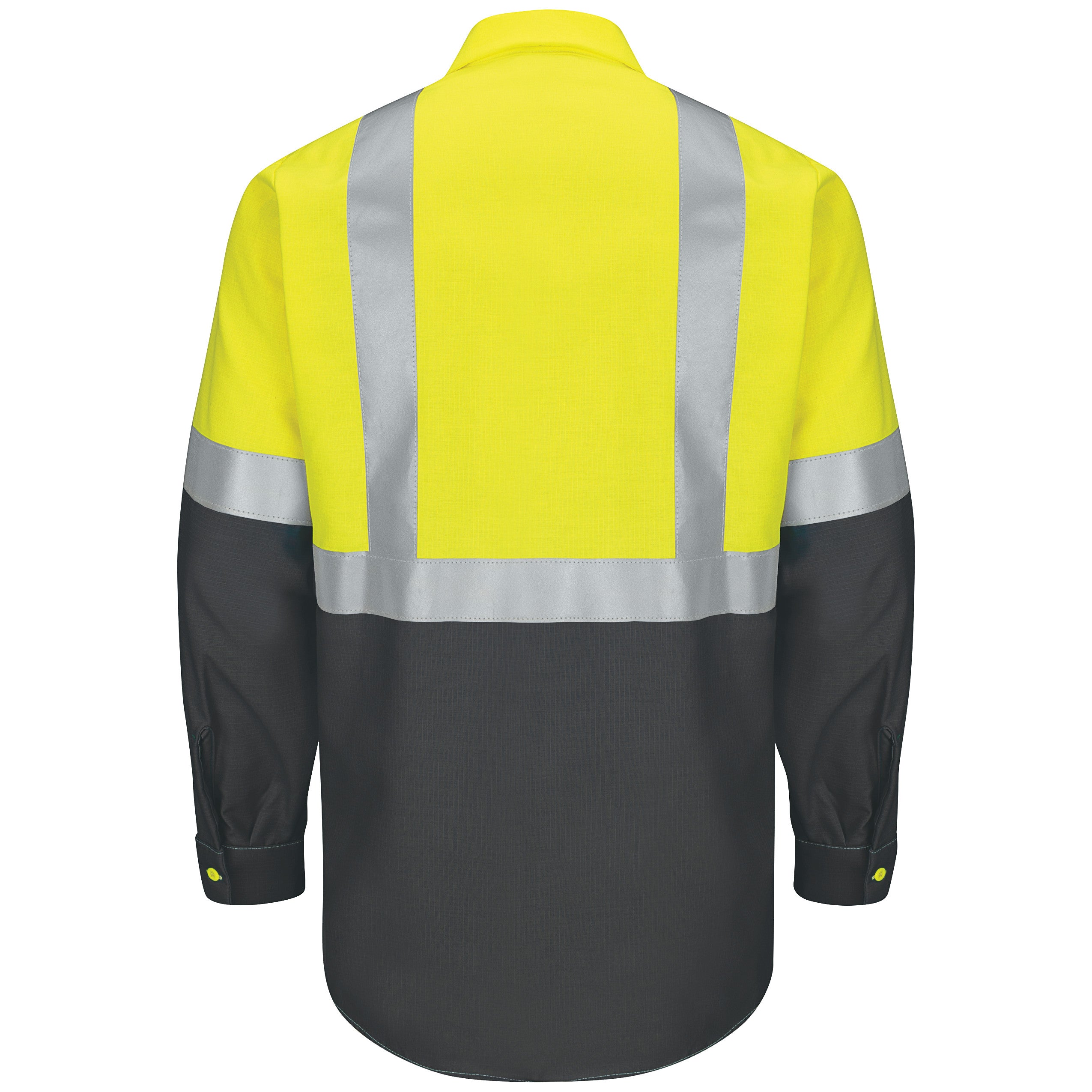 Red Kap® Hi-Visibility Long Sleeve Color Block Ripstop Work Shirt - Type R, Class 2 / SY14YC