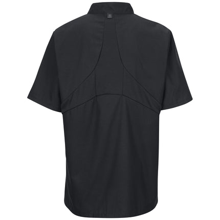 Red Kap® Men's Short Sleeve Chef Coat with OilBlok + MIMIX® / 046XBK