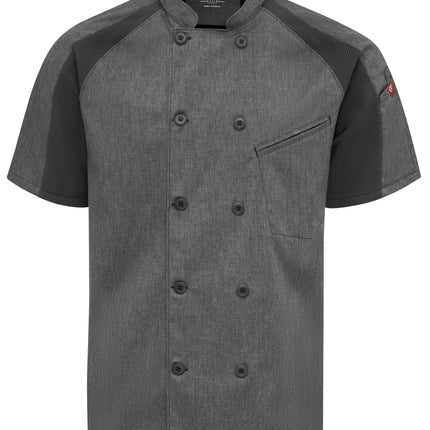 Red Kap® Men's Airflow Raglan Chef Coat with OilBlok / 052MCB