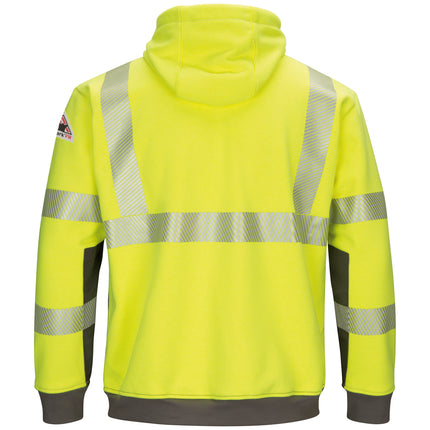 Bulwark® Men's Hi-Visibility Color Block Pullover Fleece Sweatshirt / SMB4HG