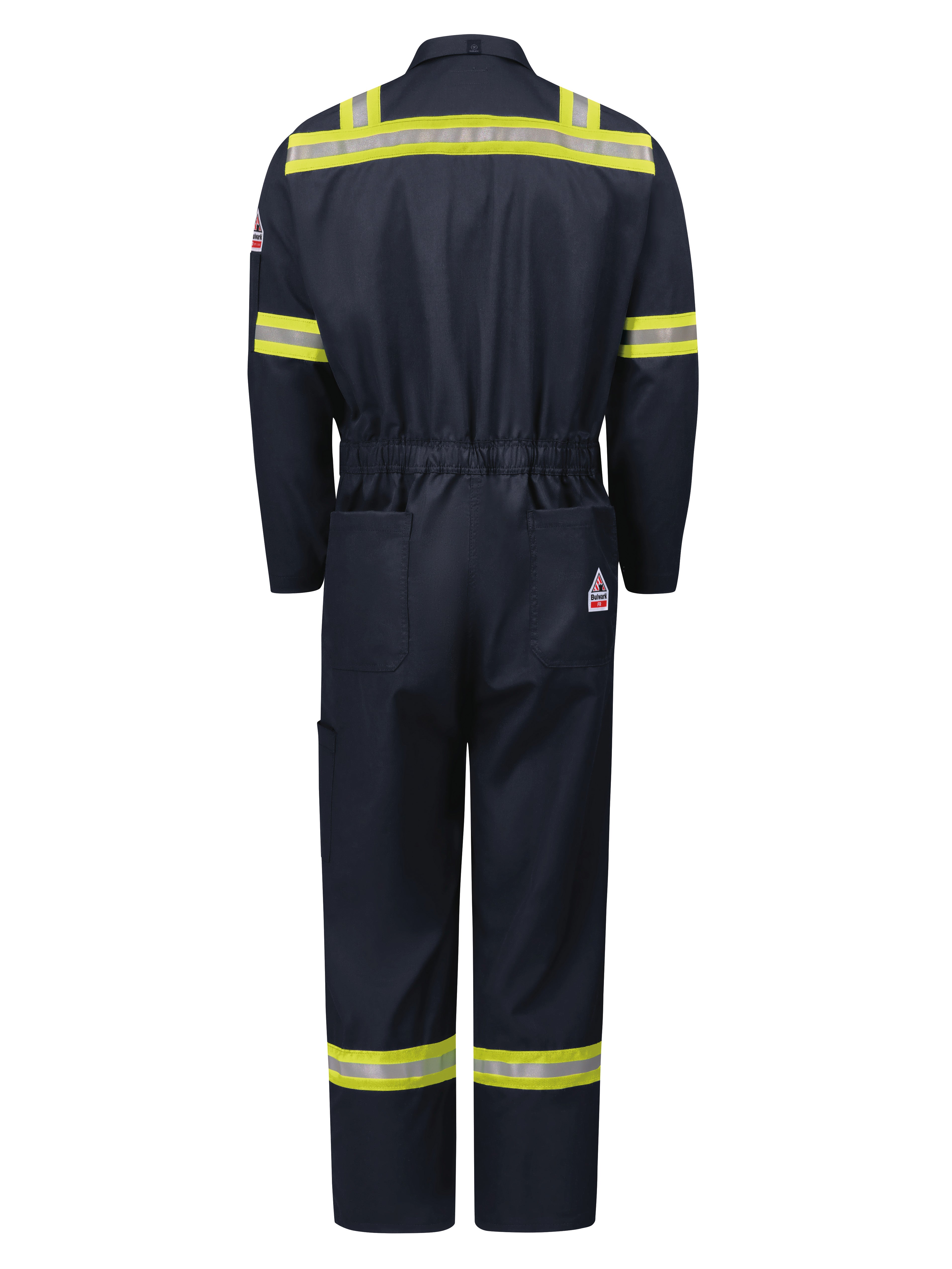 Bulwark® iQ Series Men's Midweight Enhanced Visibility Mobility Coverall / QC22NE