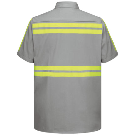 Red Kap® Short Sleeve Enhanced Visibility Cotton Work Shirt / SC40EG