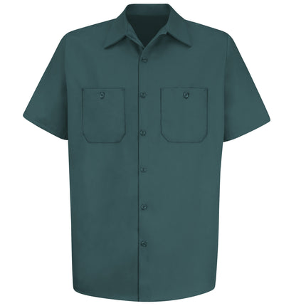 Red Kap® Men's Short Sleeve Wrinkle-Resistant Cotton Work Shirt / SC40SG