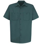 Red Kap® Men's Short Sleeve Wrinkle-Resistant Cotton Work Shirt / SC40SG