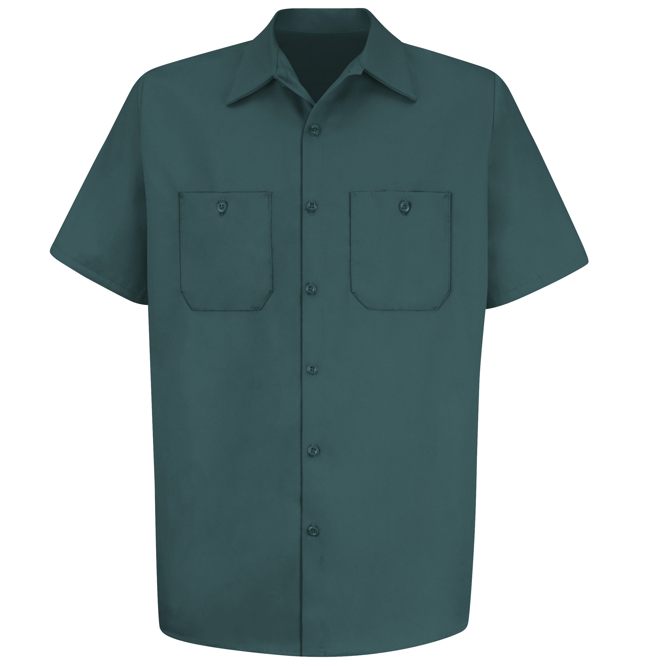 Red Kap® Men's Short Sleeve Wrinkle-Resistant Cotton Work Shirt / SC40SG