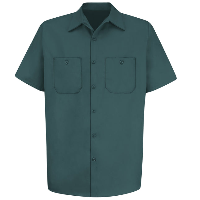 Red Kap® Men's Short Sleeve Wrinkle-Resistant Cotton Work Shirt / SC40SG