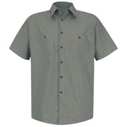 Red Kap® Men's Short Sleeve Microcheck Uniform Shirt / SP20HK