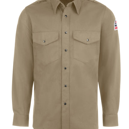 Bulwark® Men's Midweight Excel FR Snap-Front Unifrom Shirt / SES2TN