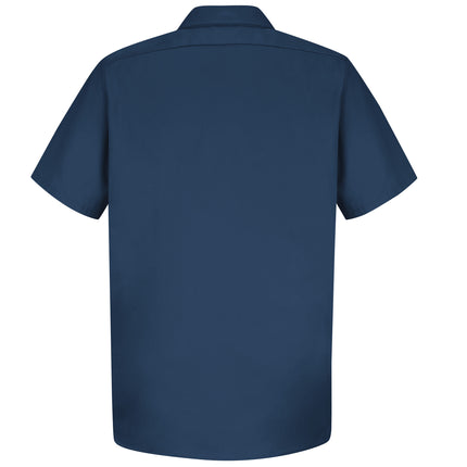 Red Kap® Men's Short Sleeve Wrinkle-Resistant Cotton Work Shirt / SC40NV