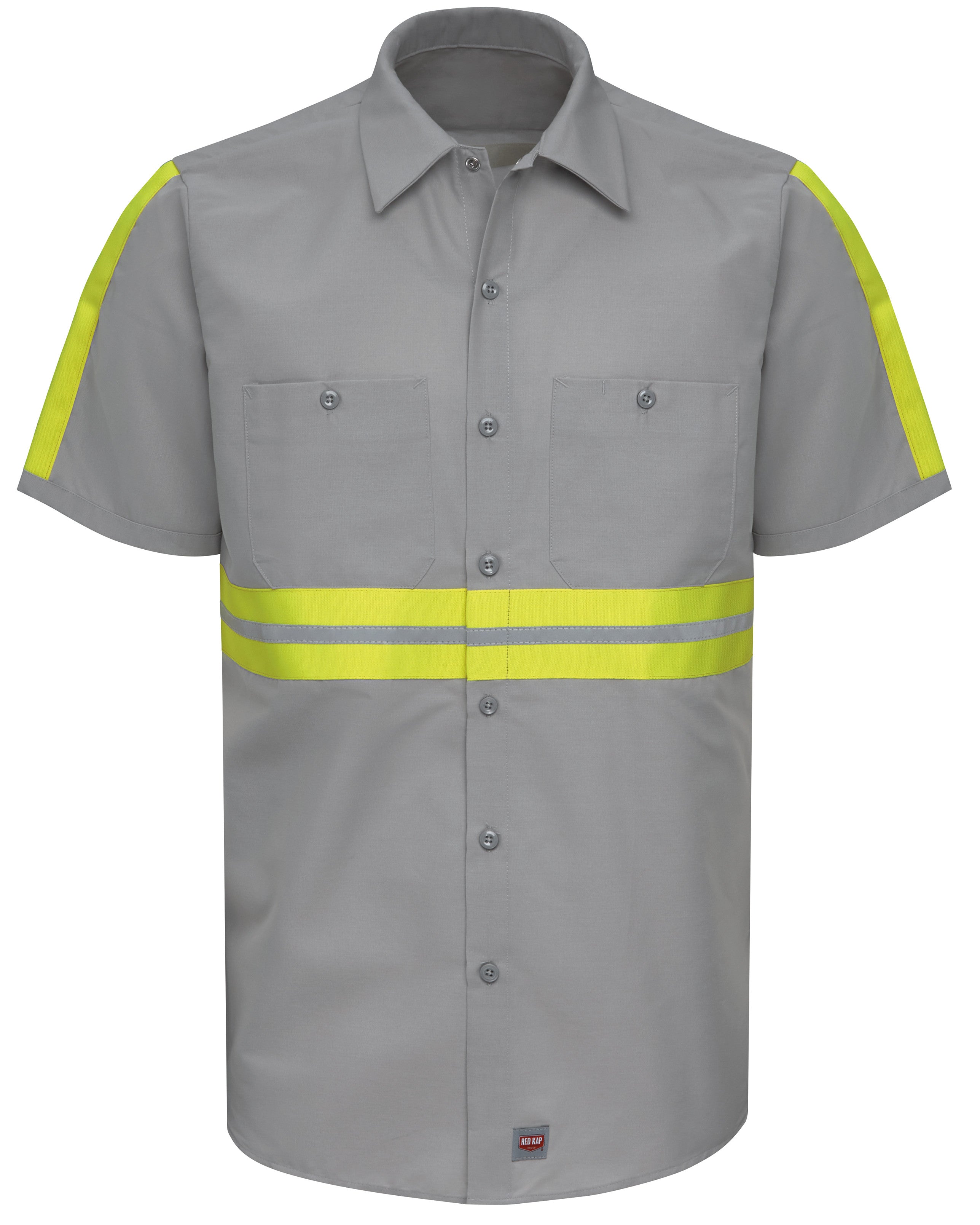 Red Kap® Short Sleeve Enhanced Visibility Industrial Work Shirt / SP24EG