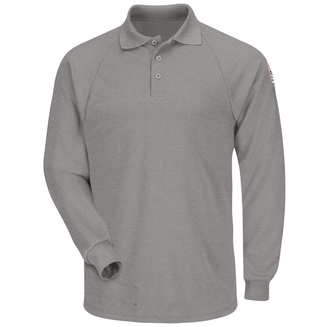 Bulwark® Men's Classic Lightweight FR Long Sleeve Polo / SMP2GY