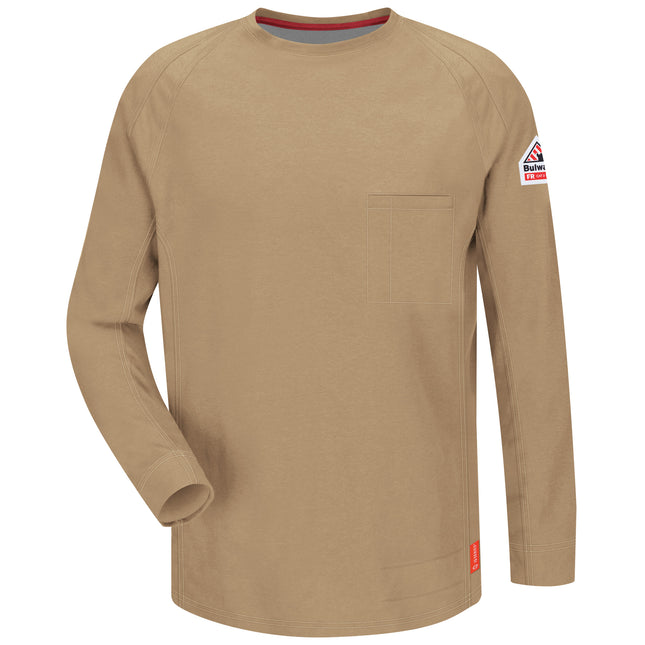 Bulwark® iQ Series® Comfort Knit Men's FR Long Sleeve T-Shirt / QT32KH