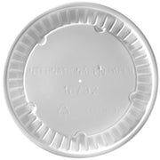 Graphic Packaging White Flat Paper Hot Lid For 16/24/32 oz Food Containers 10 / 50 cs