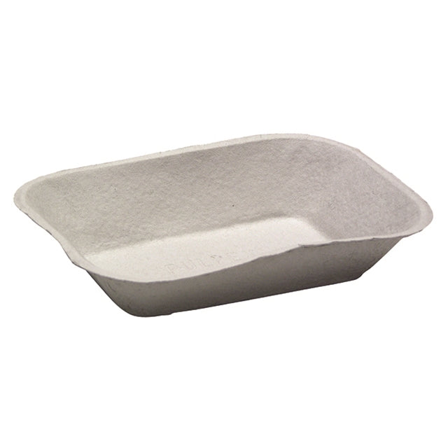 Novolex - Pactiv #300 Natural Pulpex Food Tray 9-1/8x6-7/8x1-3/4 460 / cs