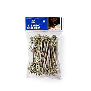 AmerCareRoyal Bamboo Knot Pick 4" 10 / 100 cs