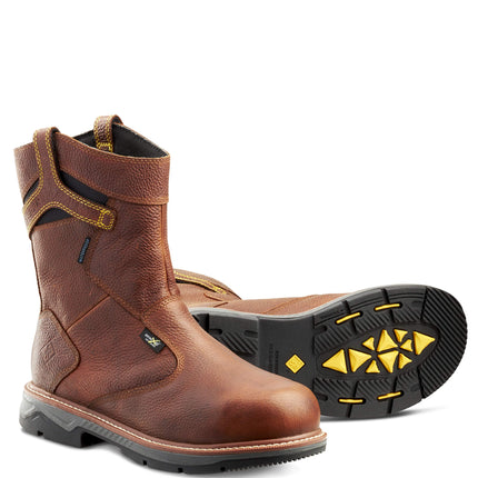 Terra® Men's Terra Patton Wellington Waterproof Aluminum Toe Pull-On Safety Work Boot with Internal Met Guard / 4TCCBN