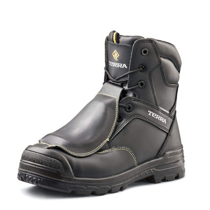 Terra® Men's Terra Barricade 8" Composite Toe Safety Work Boot with External Met Guard / K305BK