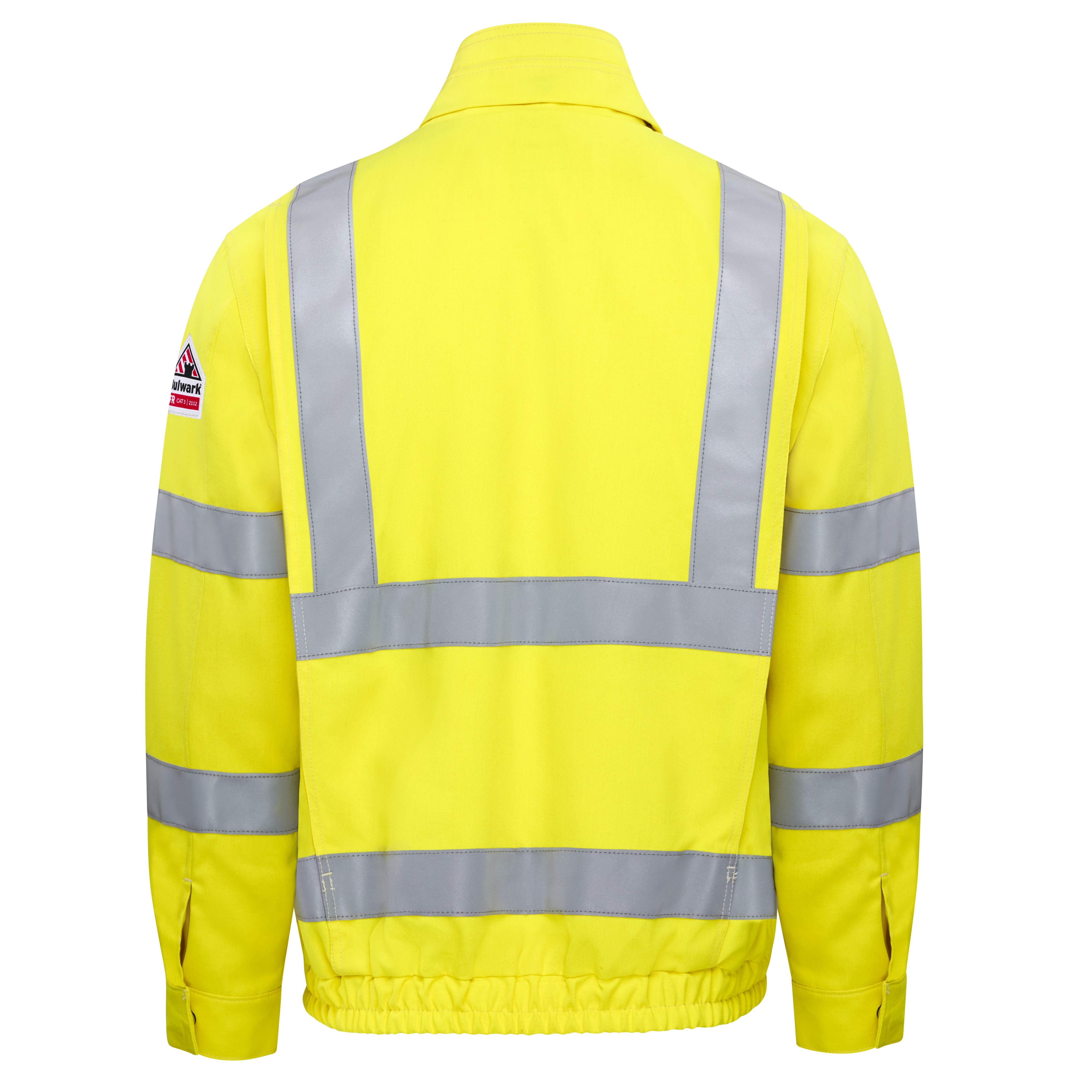 Bulwark® Hi-Visibility Lined Bomber Jacket / JMJ6HV