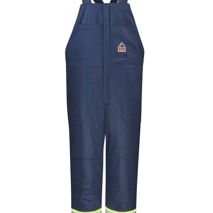Bulwark® Men's Midweight Excel FR Deluxe Insulated Bib Overall with Reflective Trim / BLCTNV