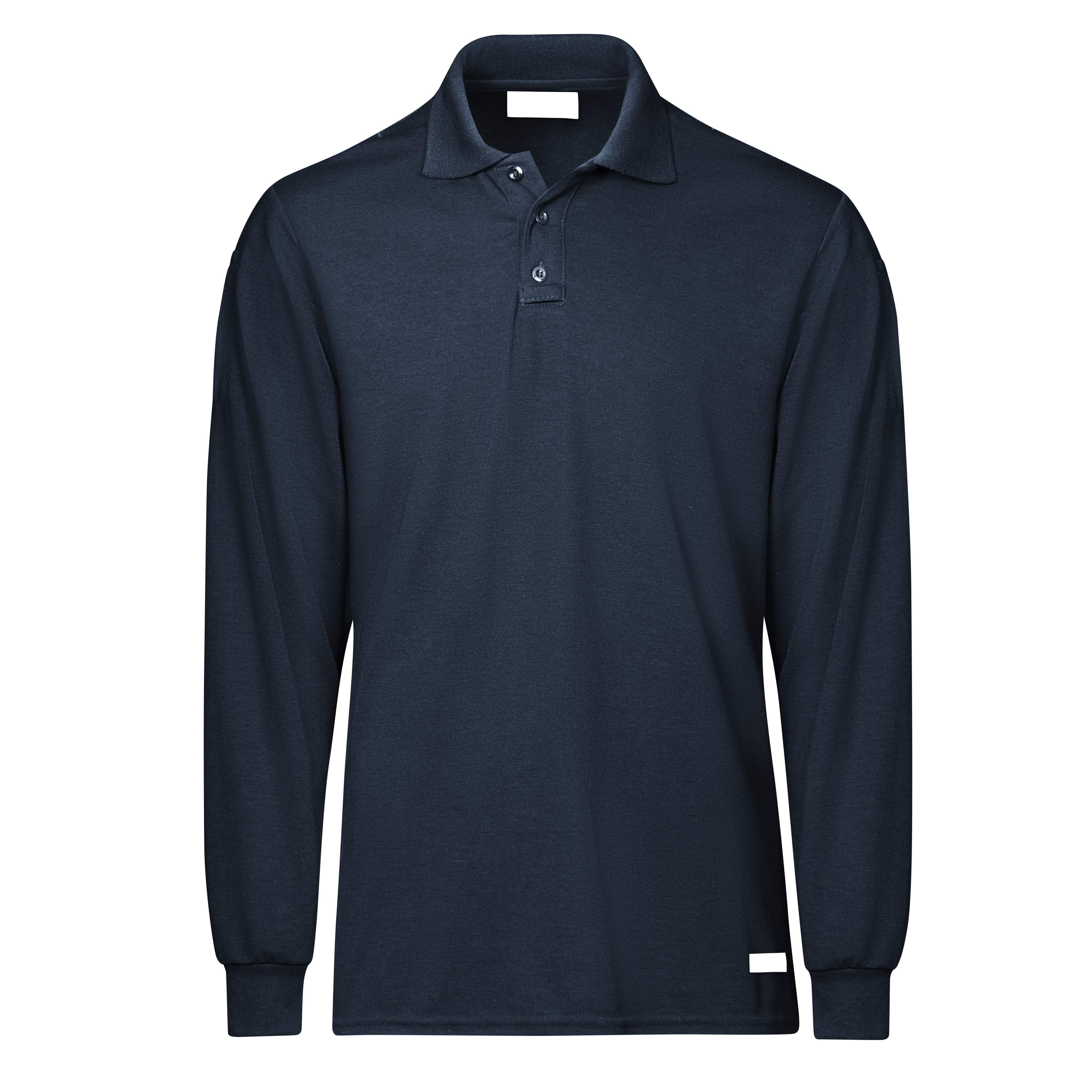 Workrite® Fire Service Men's Long Sleeve Station Wear Polo Shirt / FT20NV