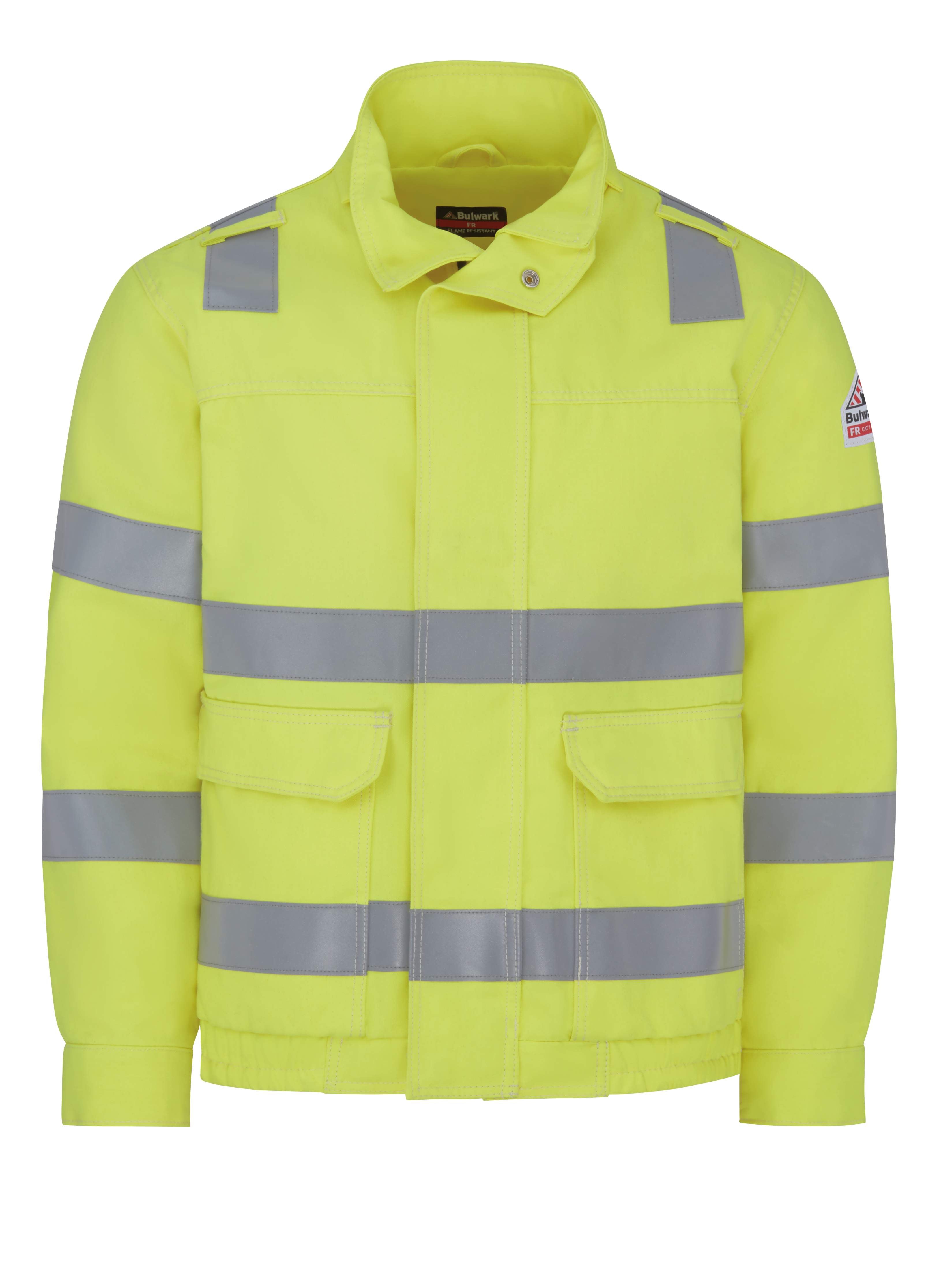 Bulwark® Hi-Visibility Lined Bomber Jacket / JMJ6HV
