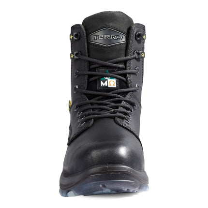 Terra® Women's Terra Brenn 8" Composite Toe Safety Work Boot with Internal Met Guard / 4NRDBK