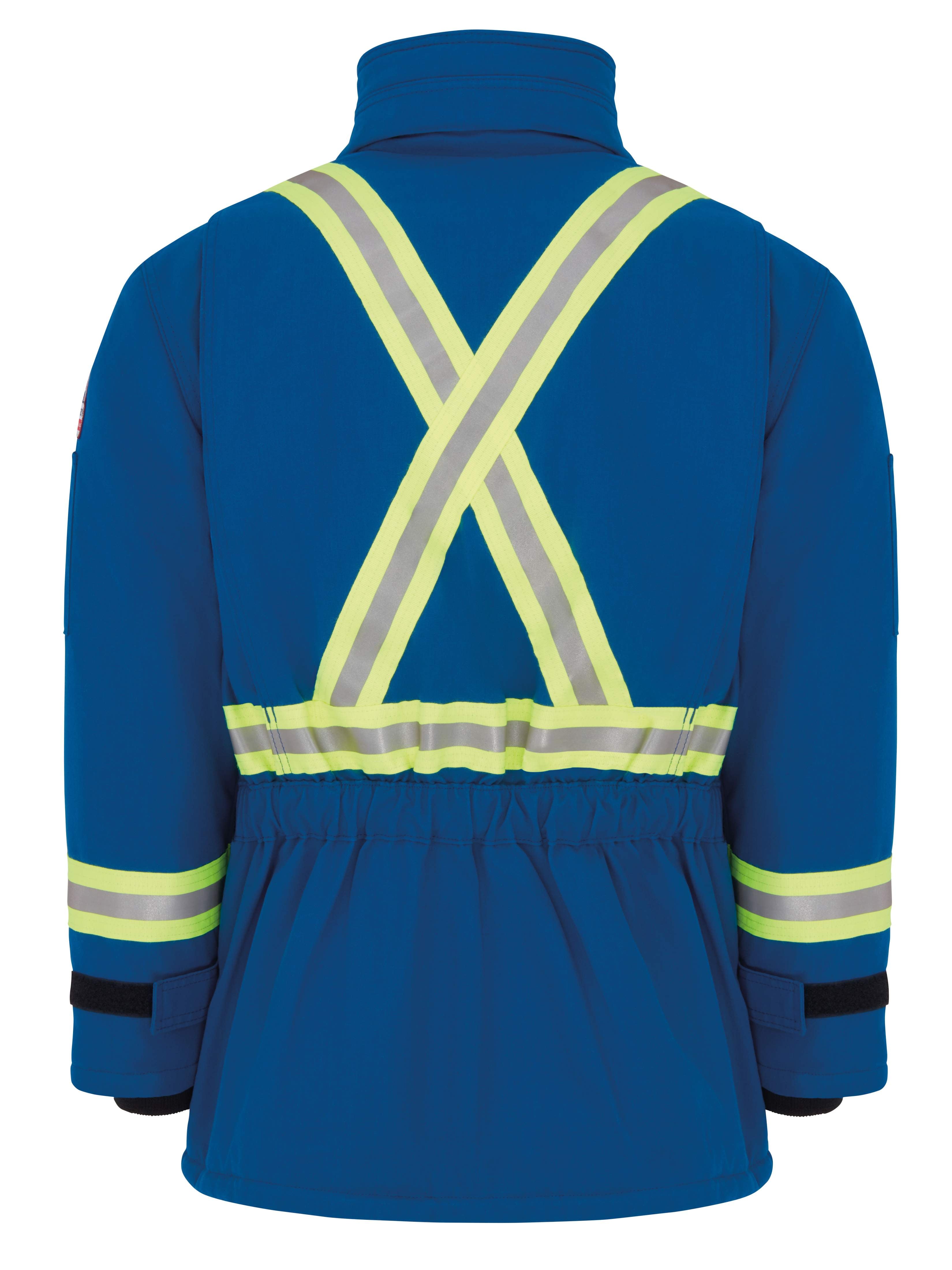 Bulwark® Men's Heavyweight Nomex FR Insulated Deluxe Parka with Reflective Trim / JNPCRB