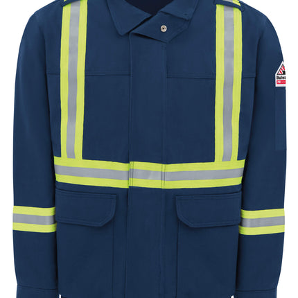 Bulwark® Men's Lined Bomber Jacket with Reflective Trim / JLJTNV
