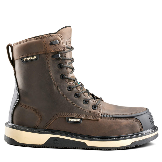 Terra® Men's Terra Ironstone 8" Waterproof Composite Toe Safety Work Boot / 839FDB