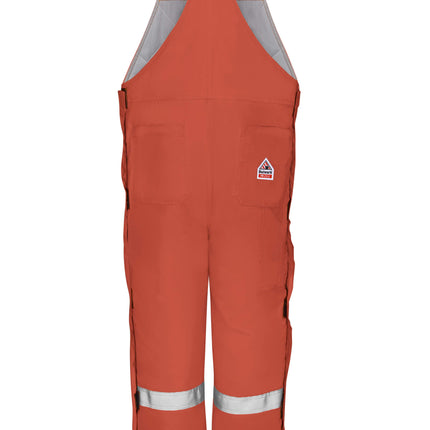 Bulwark® Men's Midweight Excel FR® ComforTouch® Deluxe Insulated Bib Overall with Reflective Trim / BLCSOR