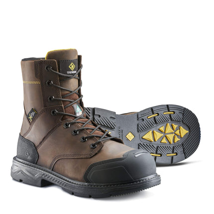 Terra® Men's Terra Patton 8" Aluminum Toe  Safety Work Boot with Internal Met Guard / 839KDB