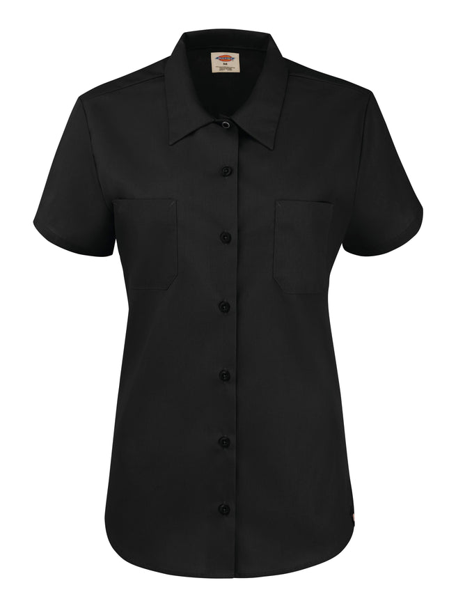 Dickies® Women's Short-Sleeve Industrial Work Shirt / 5350BK