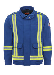 Bulwark® Men's Lightweight Nomex FR Lined Bomber Jacket with Reflective Trim / JNJCRB
