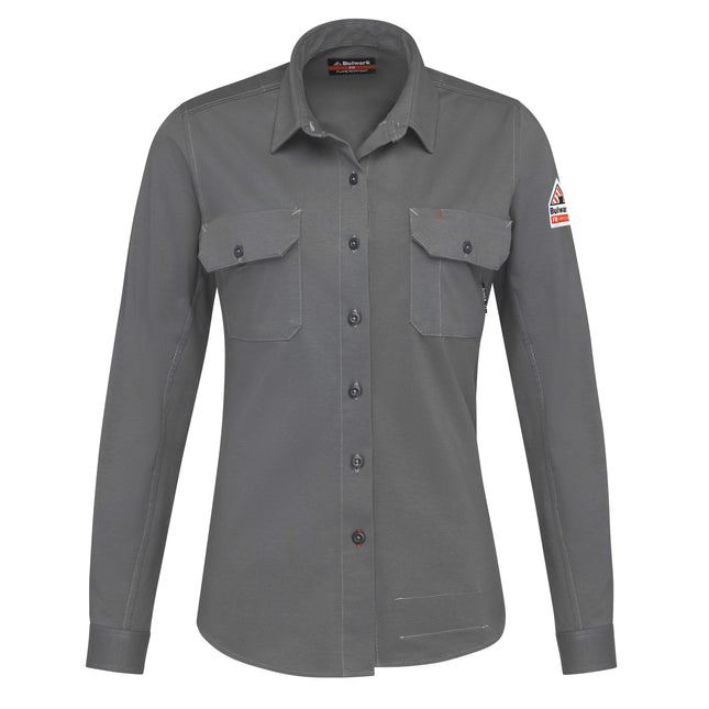 Bulwark® Women's Flex Knit Button Down Shirt / STG5CH