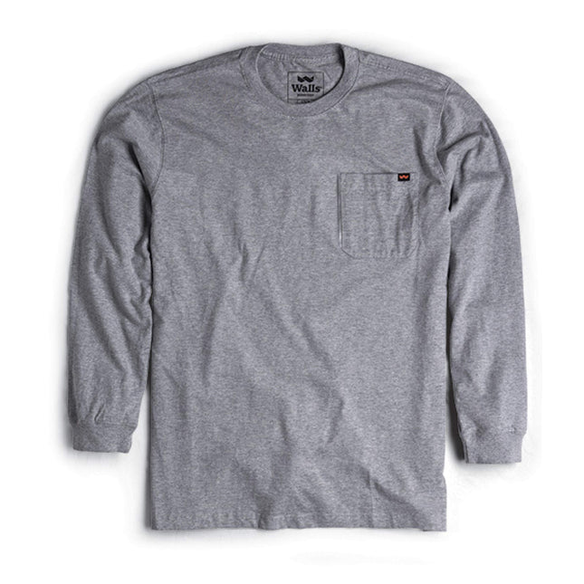 Walls® Grit2 Heavyweight Long-Sleeve Cotton Work T-Shirt / YL87YH