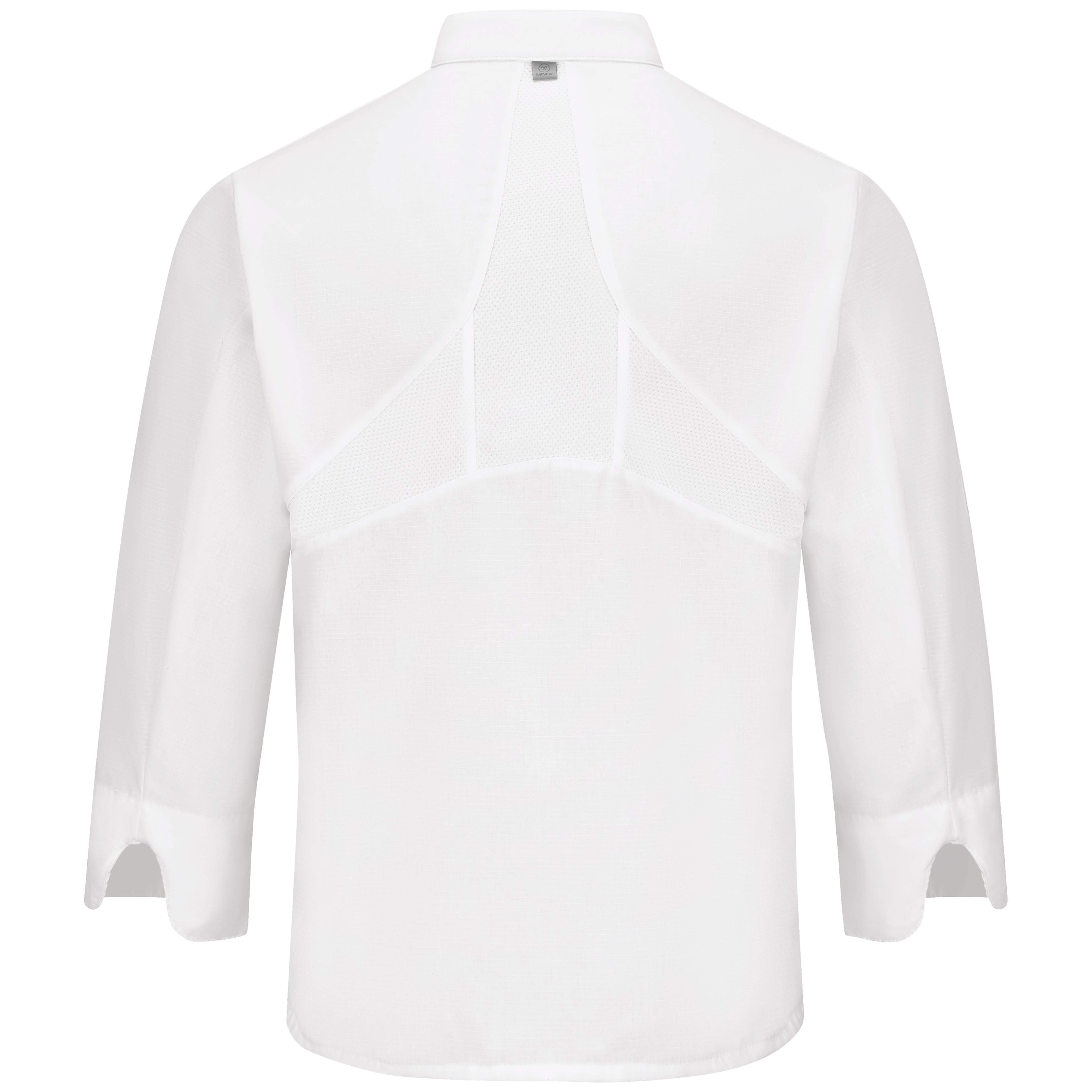 Red Kap® Men's Ten Knot Button Chef Coat with OilBlok + MIMIX® / 044XWH