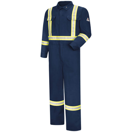 Bulwark® Men's Premium Coverall with Reflective Trim / CTBANV