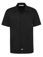 Dickies® Men's Industrial Cotton Short-Sleeve Work Shirt / S307BK
