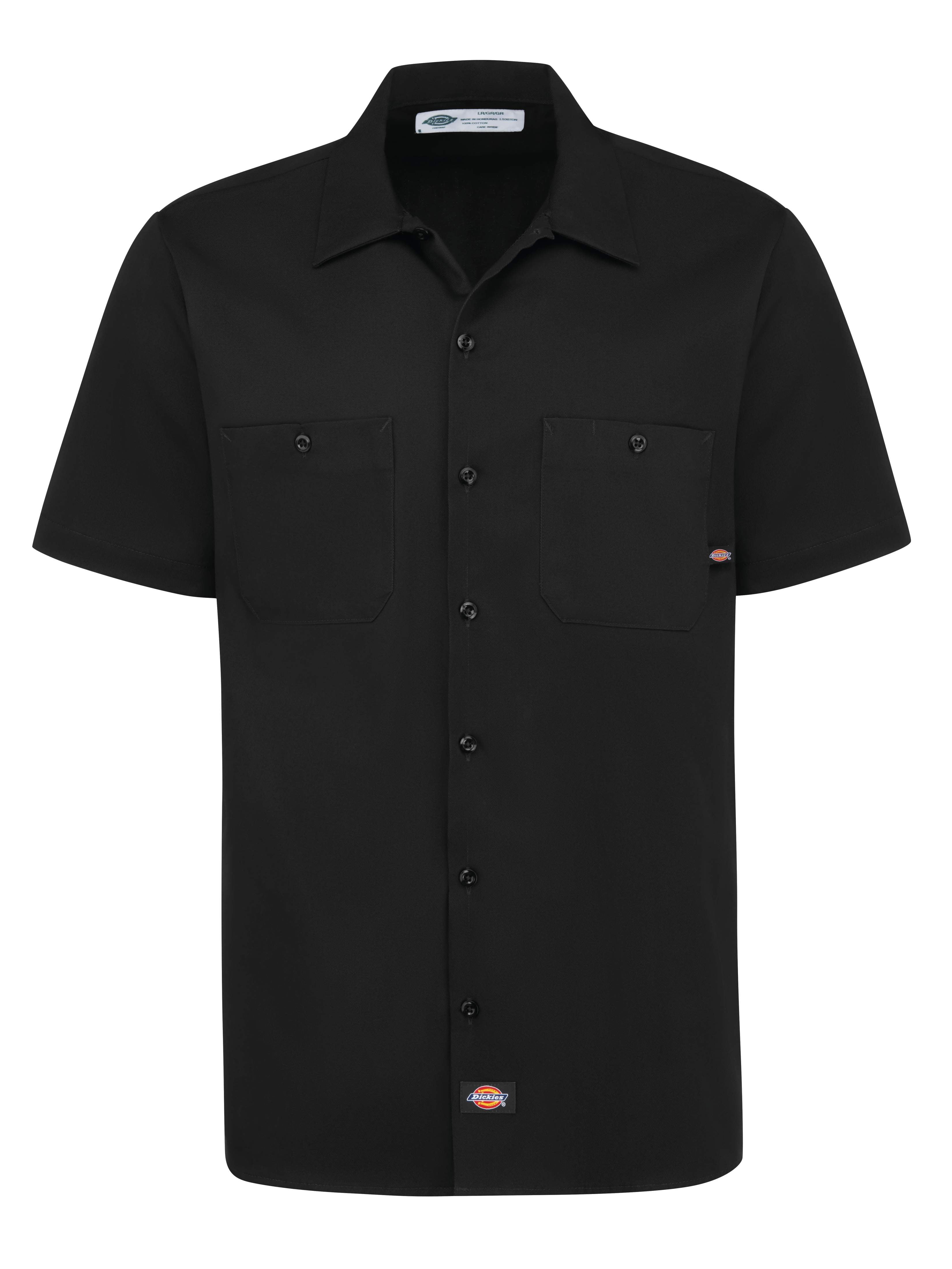 Dickies® Men's Industrial Cotton Short-Sleeve Work Shirt / S307BK