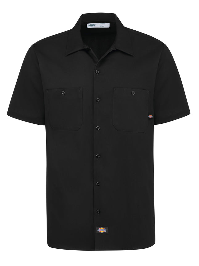 Dickies® Men's Industrial Cotton Short-Sleeve Work Shirt / S307BK