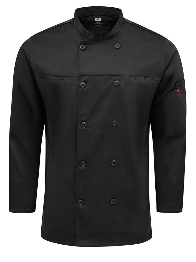 Red Kap® Men's Deluxe Airflow Chef Coat / 054MBK
