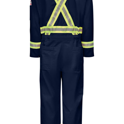 Bulwark® Men's Midweight FR Premium Coverall with Reflective Trim / CLBCNV