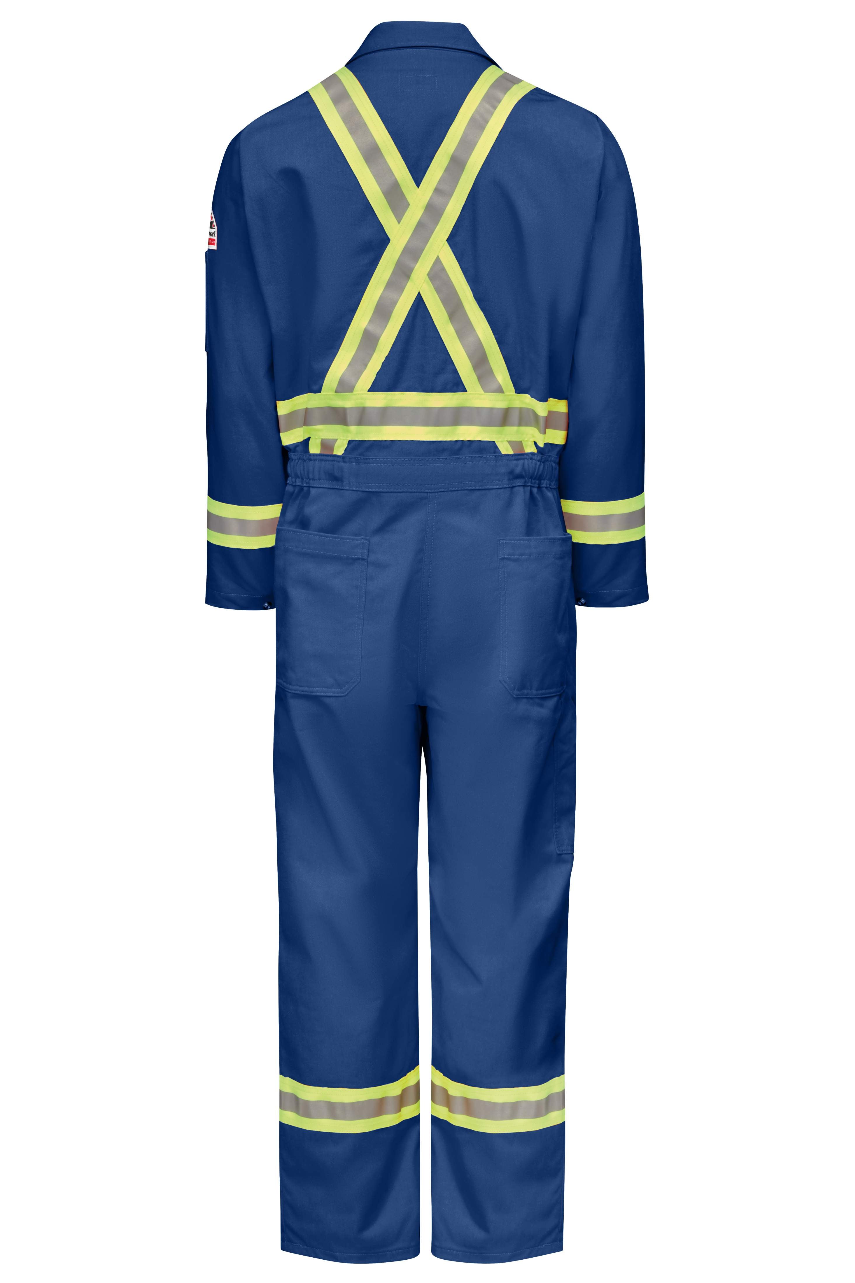 Bulwark® Men's Midweight FR Premium Coverall with Reflective Trim / CLBCRB